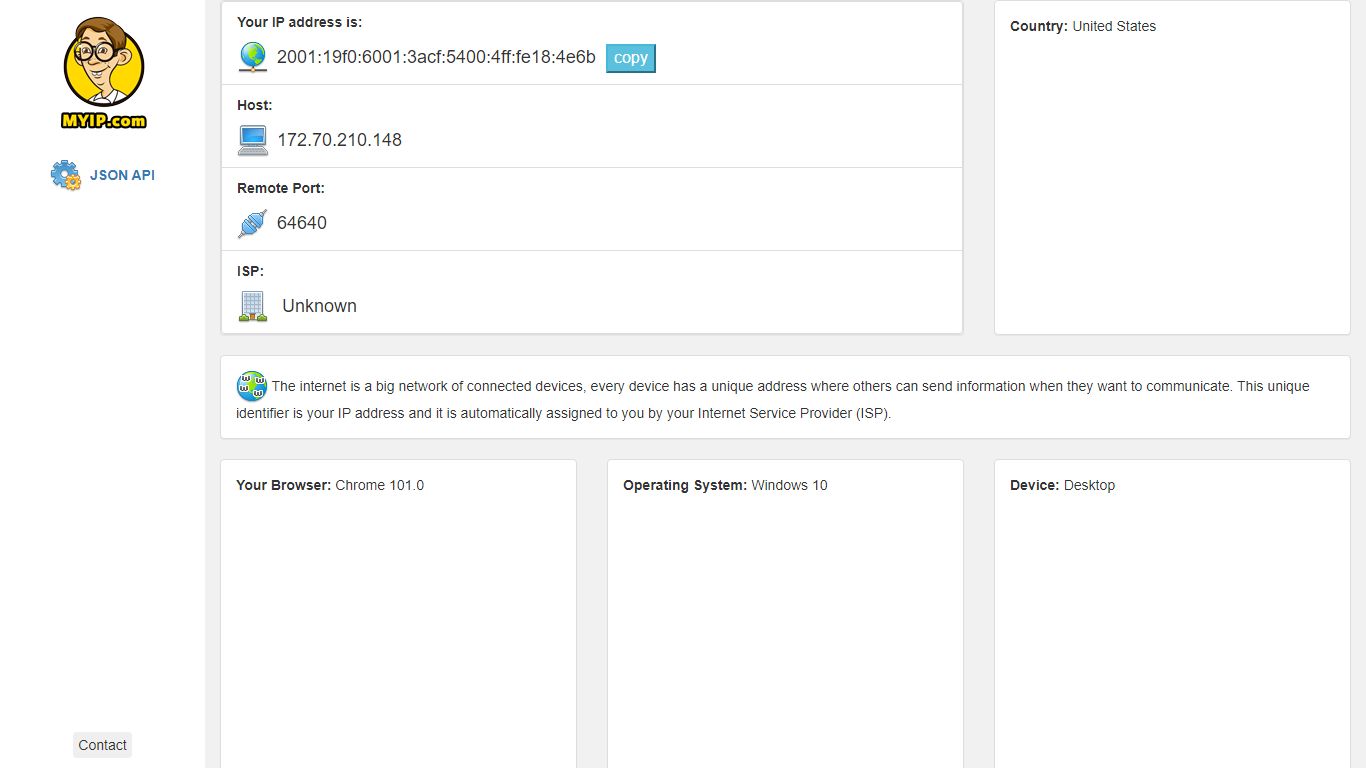 Check your IP address | MyIP.com